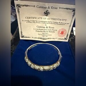 Camrose & Kross Jacqueline Kennedy JBK Crystal Bangle Bracelet NIB